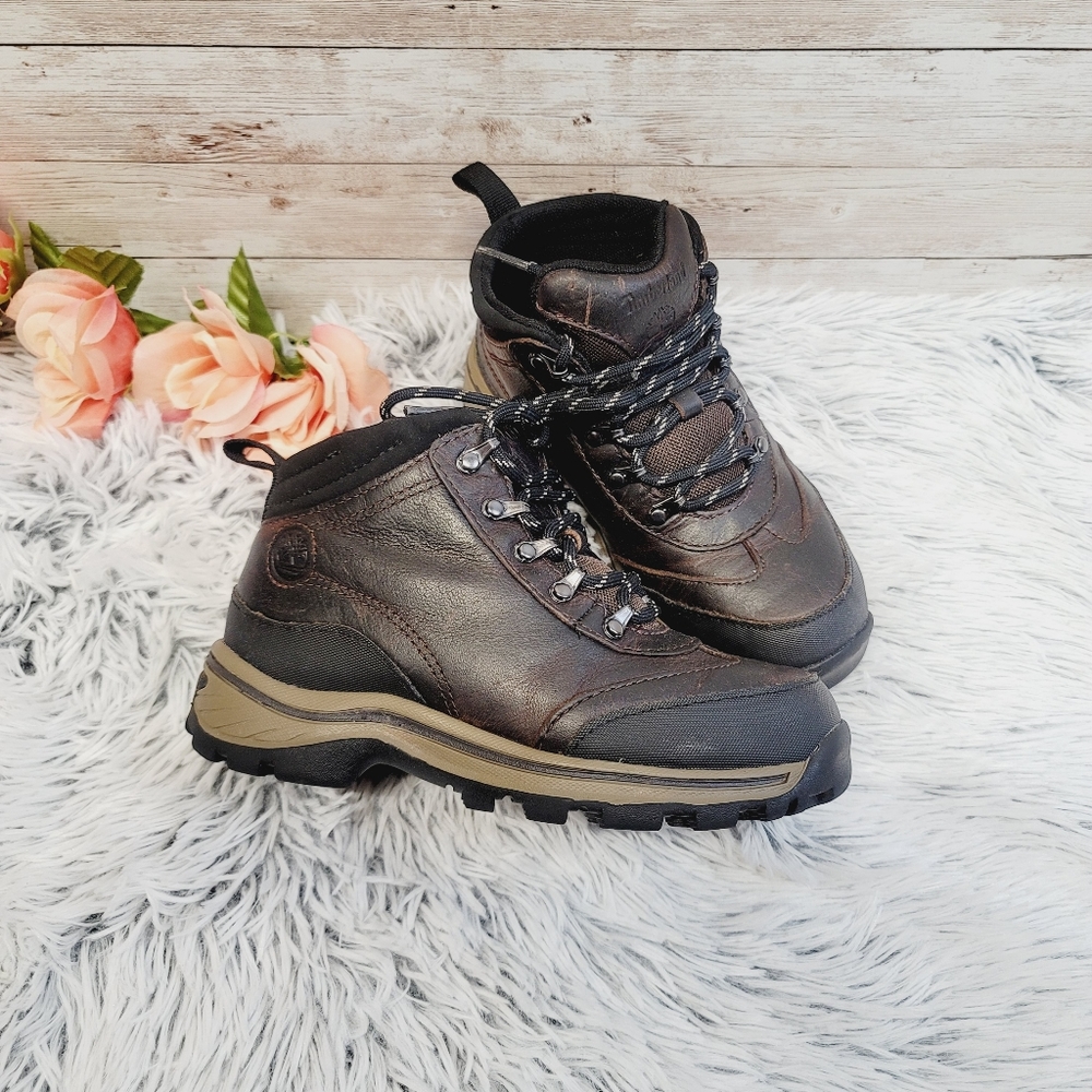 Boys Timberland Brown Snow Boots Size Youth 1